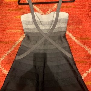 Herve Leger Ombre Bandage Dress
